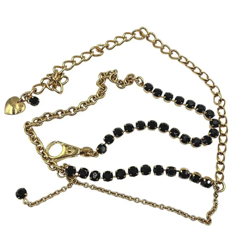 Gioielli|Cinture>Dolce u0026 Gabbana Cinta D&G con strass di cristallo