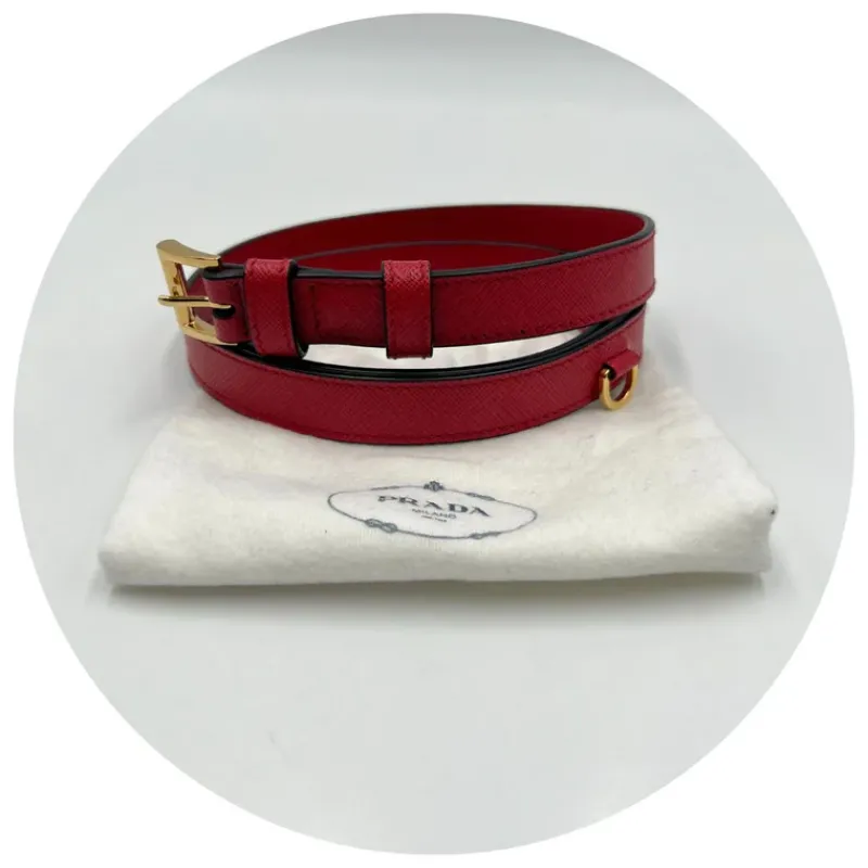 Cinture>Prada Cintura per marsupio rossa tg 40