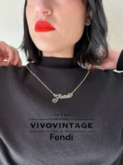 Gioielli>Fendi Collana strass