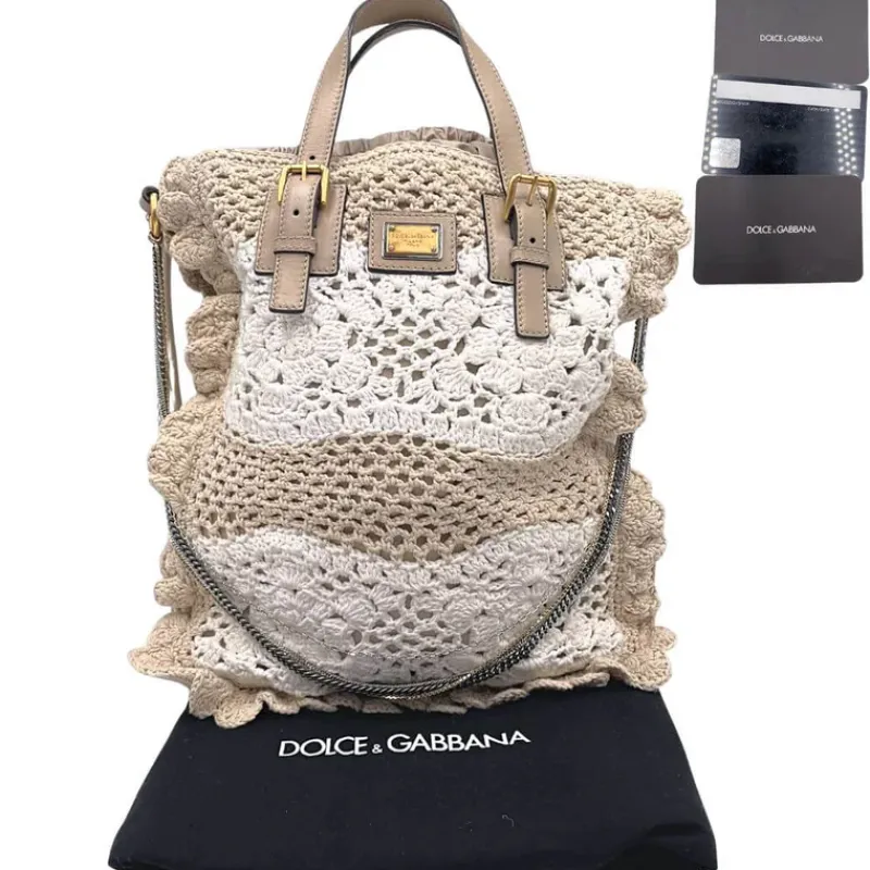 Borse A Mano>Dolce u0026 Gabbana Dolce&Gabbana bag uncinetto