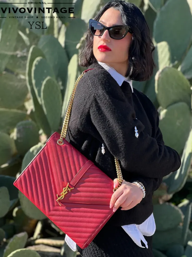 Borse A Tracolla|Borse A Spalla>Yves Saint Laurent Envelope YSL grande