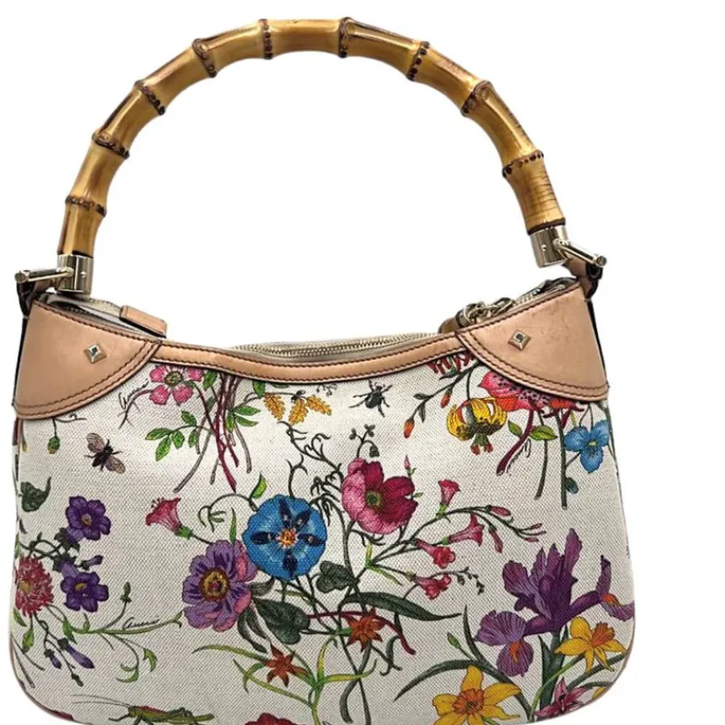 Borse A Mano>Gucci Bamboo flora