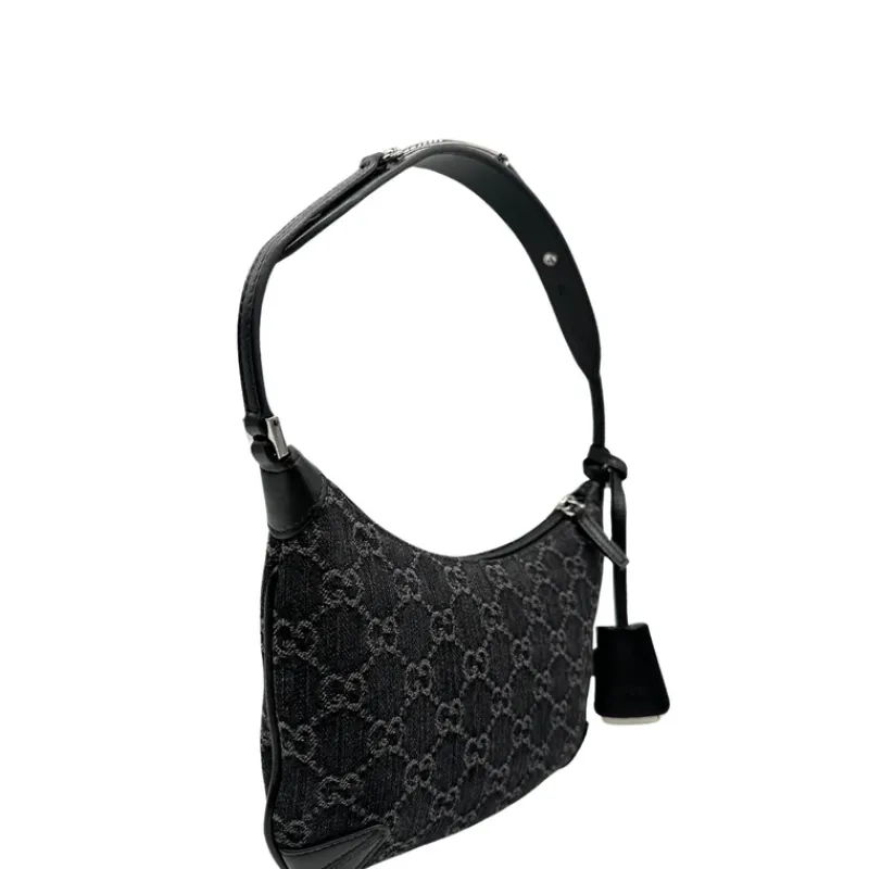 Borse A Spalla>Gucci Hobo Horsebit denim
