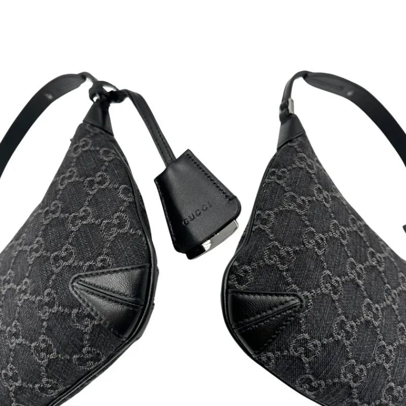 Borse A Spalla>Gucci Hobo Horsebit denim