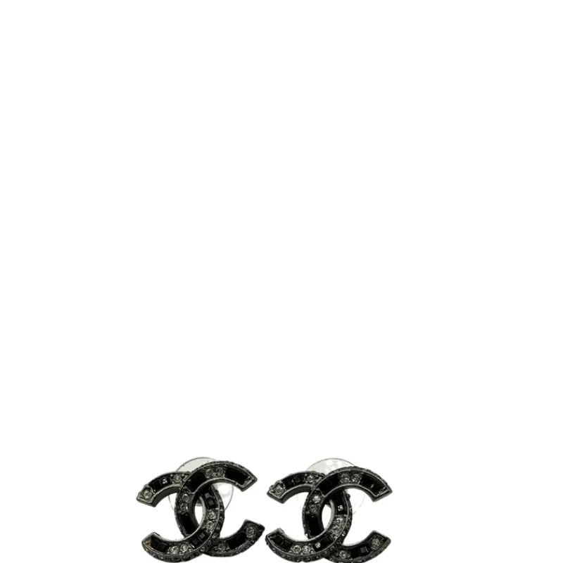 Gioielli>Chanel Orecchini strass neri