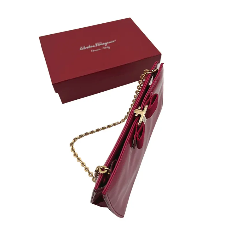 Pochette E Mini Bags|Borse A Tracolla>Salvatore Ferragamo Pochette Ferragamo vernis