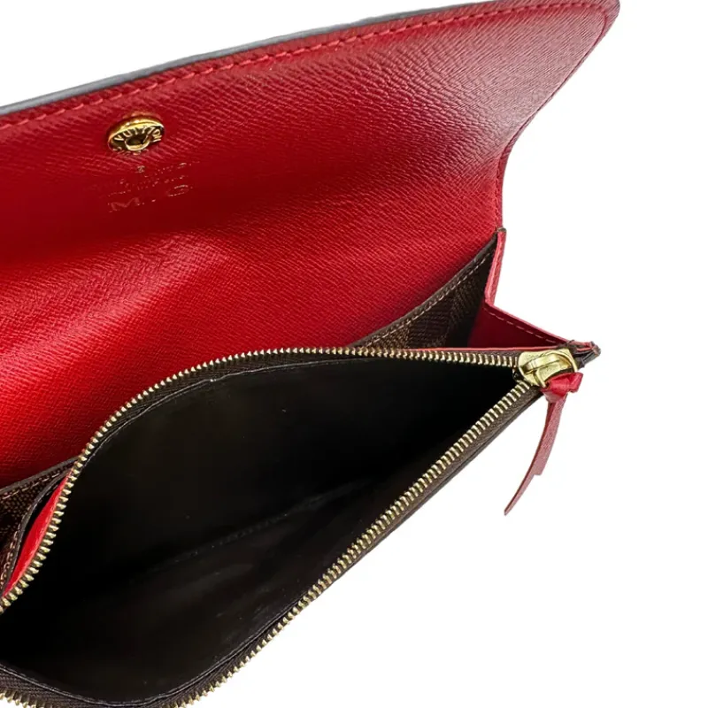 Portafogli>Louis Vuitton Portafoglio Emilie Damier Ébène LV