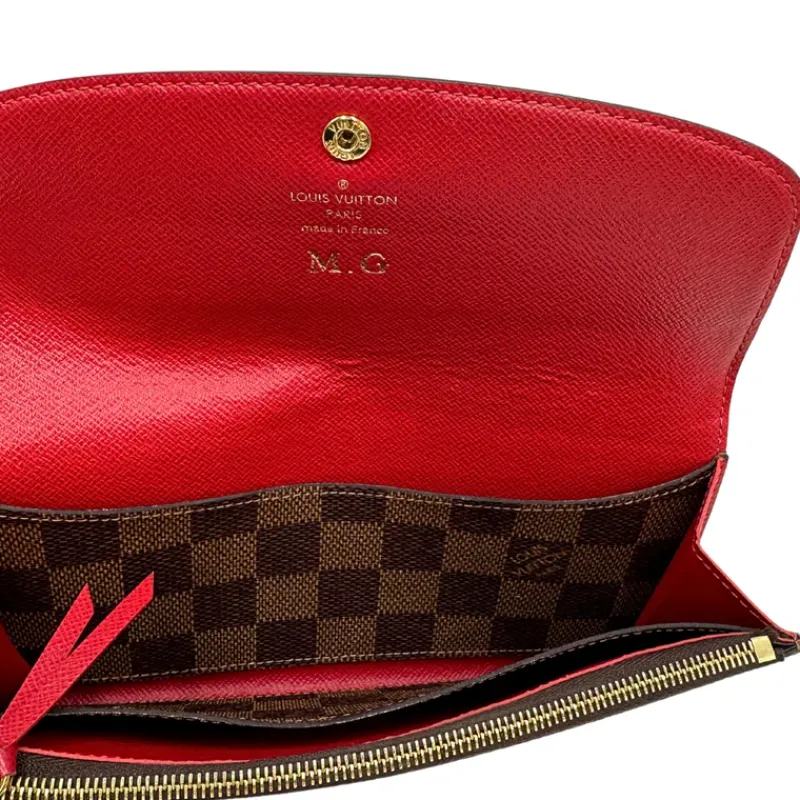 Portafogli>Louis Vuitton Portafoglio Emilie Damier Ébène LV