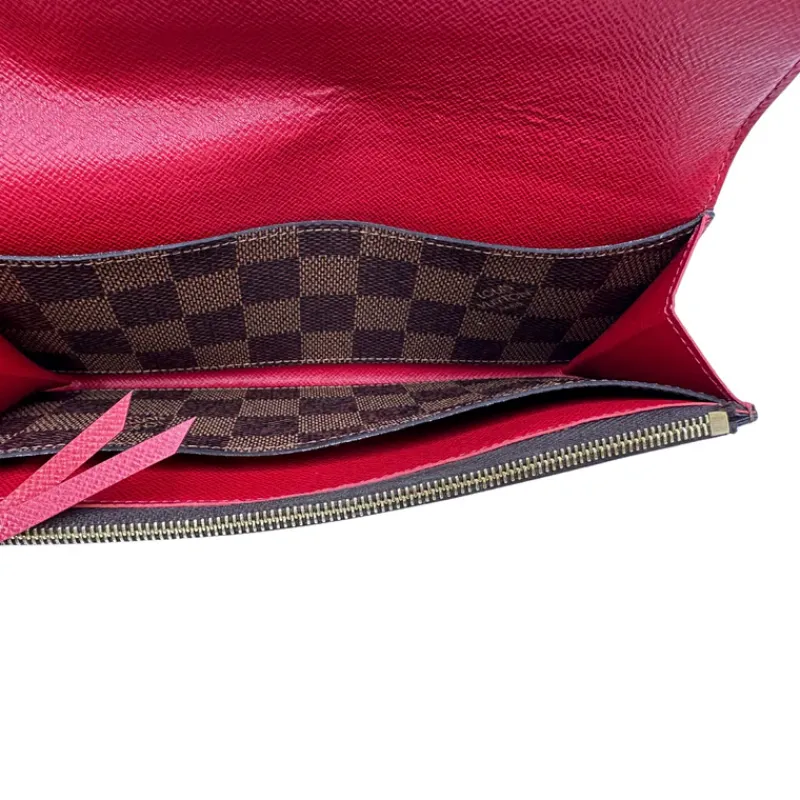 Portafogli>Louis Vuitton Portafoglio Emilie Damier Ébène LV