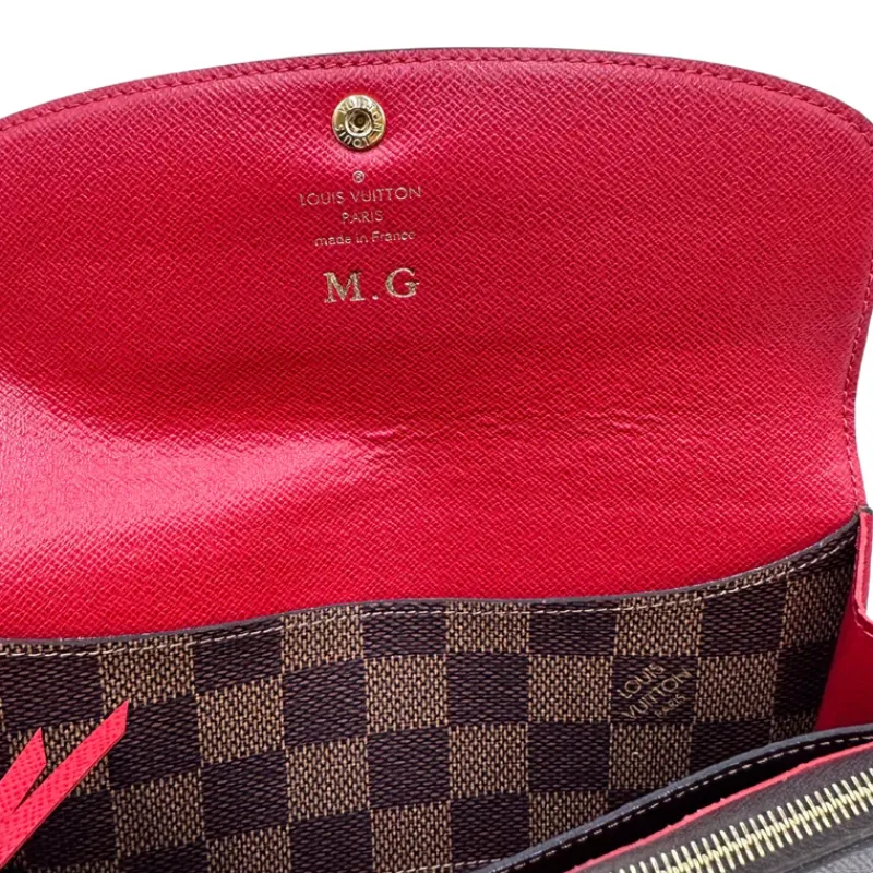 Portafogli>Louis Vuitton Portafoglio Emilie Damier Ébène LV