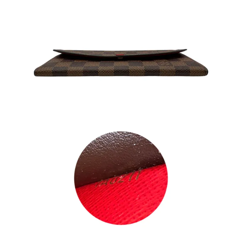 Portafogli>Louis Vuitton Portafoglio Emilie Damier Ébène LV