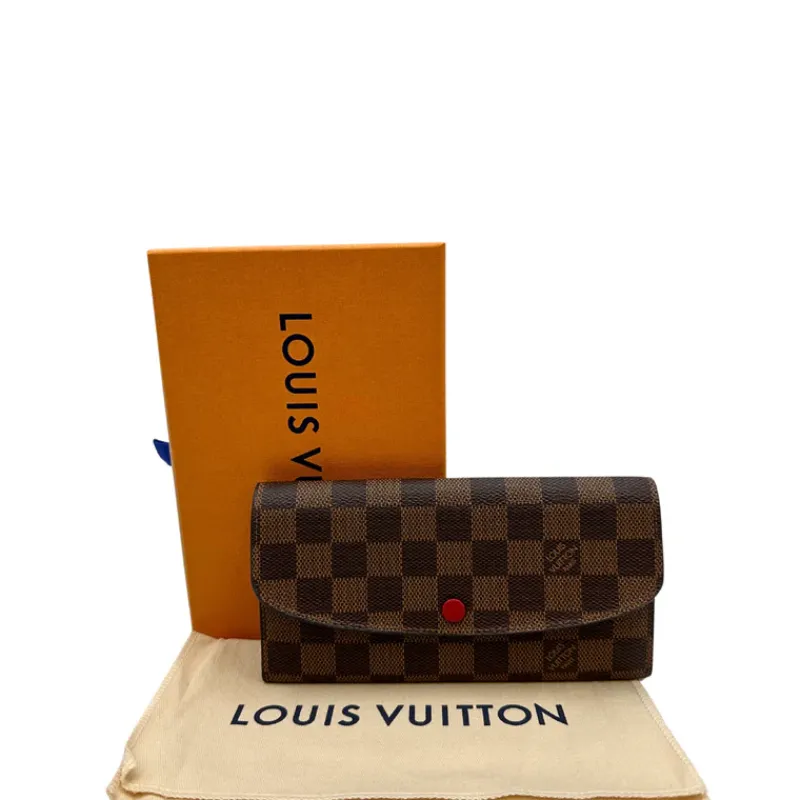Portafogli>Louis Vuitton Portafoglio Emilie Damier Ébène LV