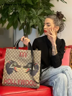 Borse A Tracolla|Borse A Spalla>Gucci Sac Plat lupo