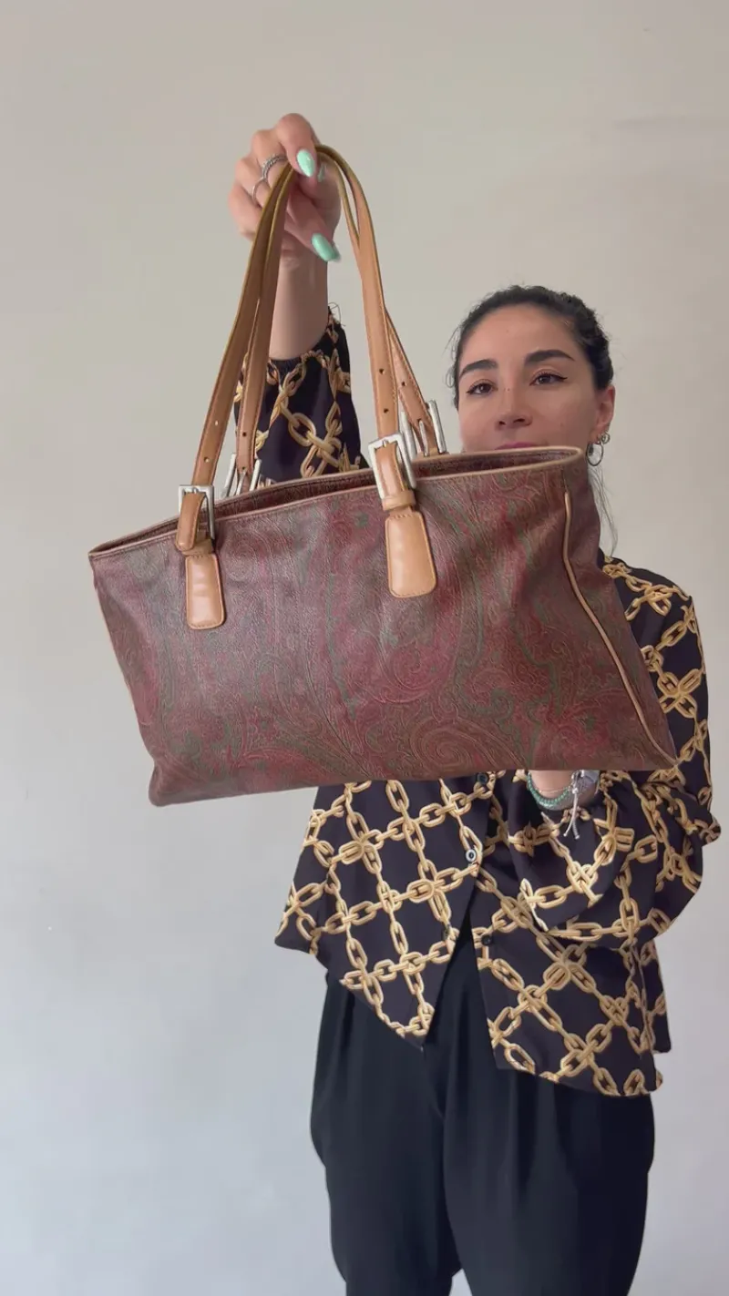 Borse A Spalla>Etro Shopper Paisley