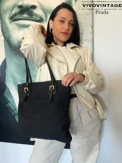 Borse A Spalla>Prada Shopper Jacquard