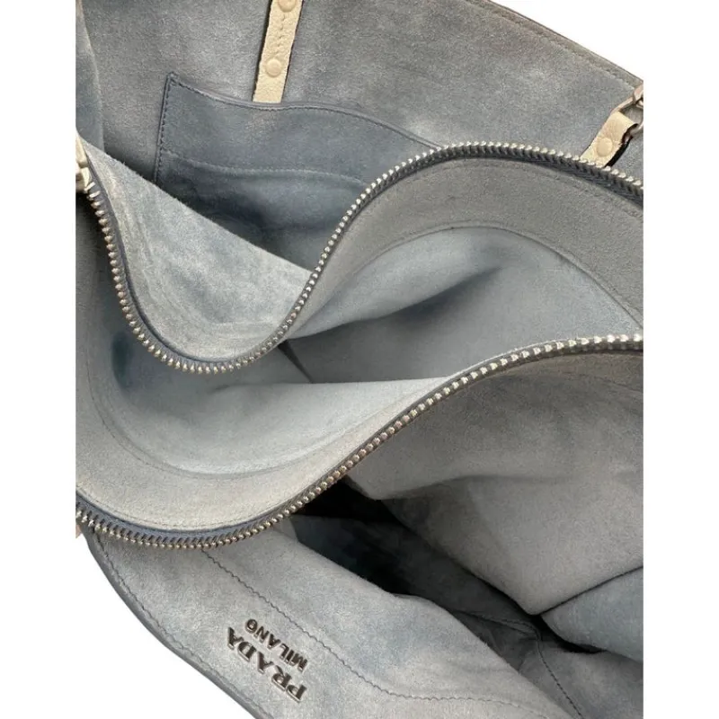 Borse A Spalla>Prada Shopper bianca