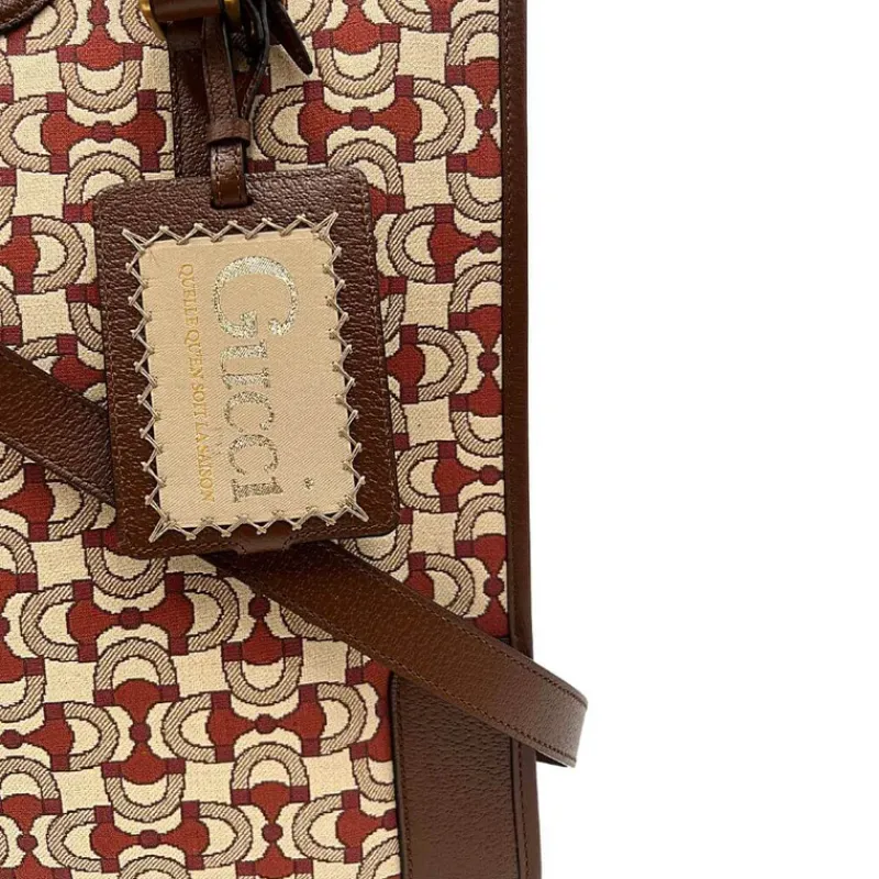 Borse A Tracolla|Borse A Mano>Gucci Shopping Jacquard Morsetto
