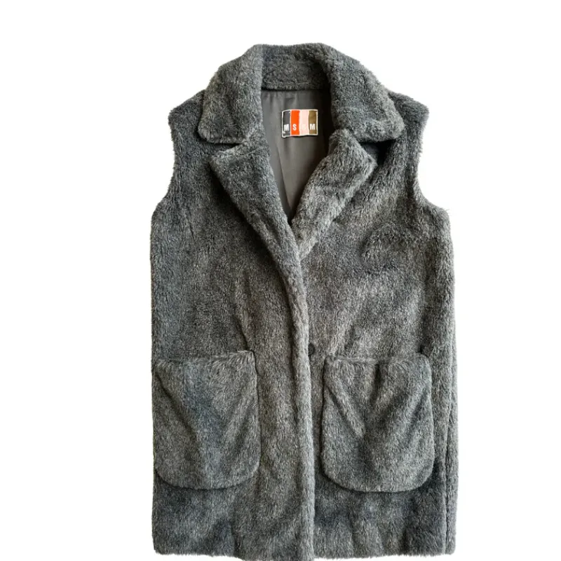 Abbigliamento>MSGM Smanicato ecopelliccia tg 40
