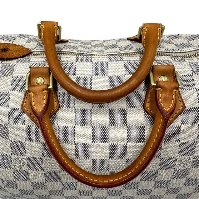 Bauletti|Borse A Mano>Louis Vuitton Speedy 35 Damier Azur personalizzato LV