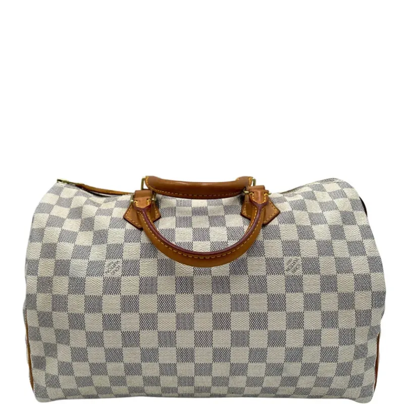 Bauletti|Borse A Mano>Louis Vuitton Speedy 35 Damier Azur personalizzato LV