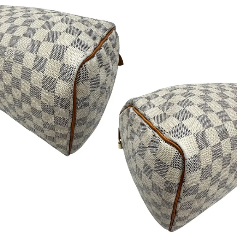 Bauletti|Borse A Mano>Louis Vuitton Speedy 35 Damier Azur personalizzato LV
