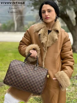 Bauletti|Borse A Mano>Louis Vuitton Speedy 35 Damier Ebène LV personalizzato