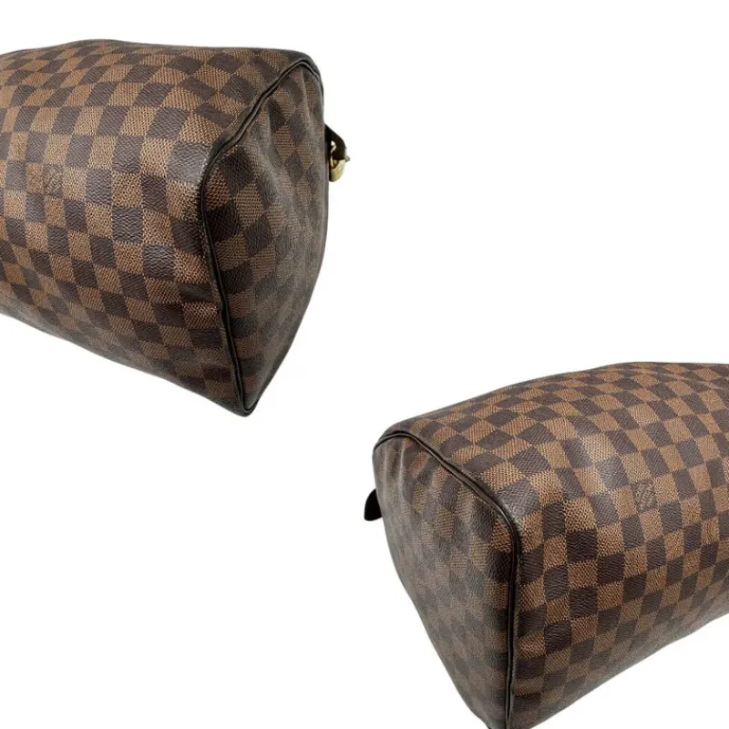 Bauletti|Borse A Mano>Louis Vuitton Speedy 35 Damier Ebène LV personalizzato