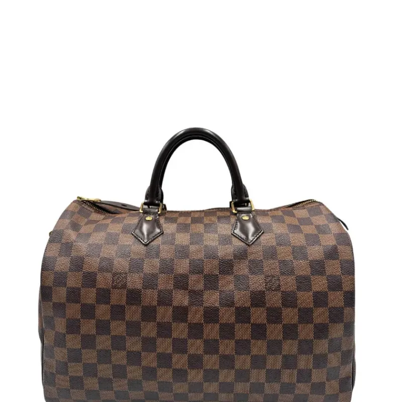Bauletti|Borse A Mano>Louis Vuitton Speedy 35 Damier Ebène LV personalizzato
