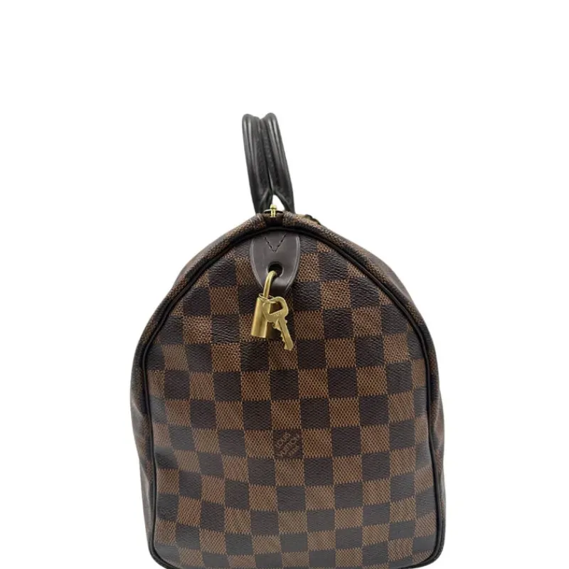 Bauletti|Borse A Mano>Louis Vuitton Speedy 35 Damier Ebène LV personalizzato