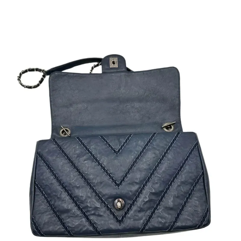 Borse A Tracolla|Borse A Spalla>Chanel Stitched Chevron Calfskin Chain Flap