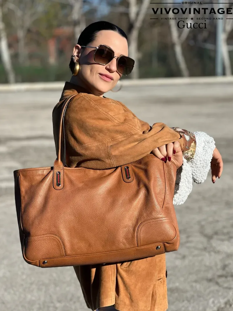 Borse A Spalla>Gucci Tote cognac
