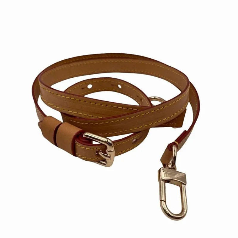 Tracolla Per Borsa|Borse A Tracolla>Made in Italy Tracolla amovibile in vacchetta naturale con hardware oro